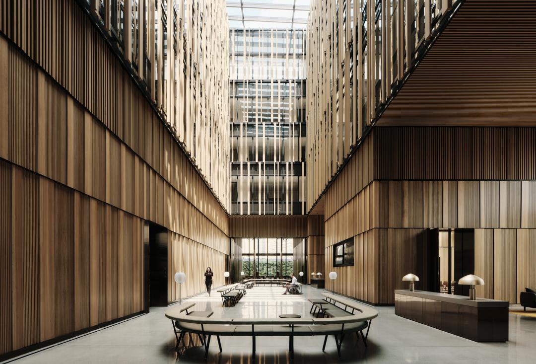 interior fitout for the Australian Embassy in Washington, DC